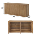 Shop Zoey Oak Server with Doors & Shelves.