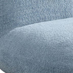 Chenille Upholstered Deer-Shaped Kids Chair, Blue.