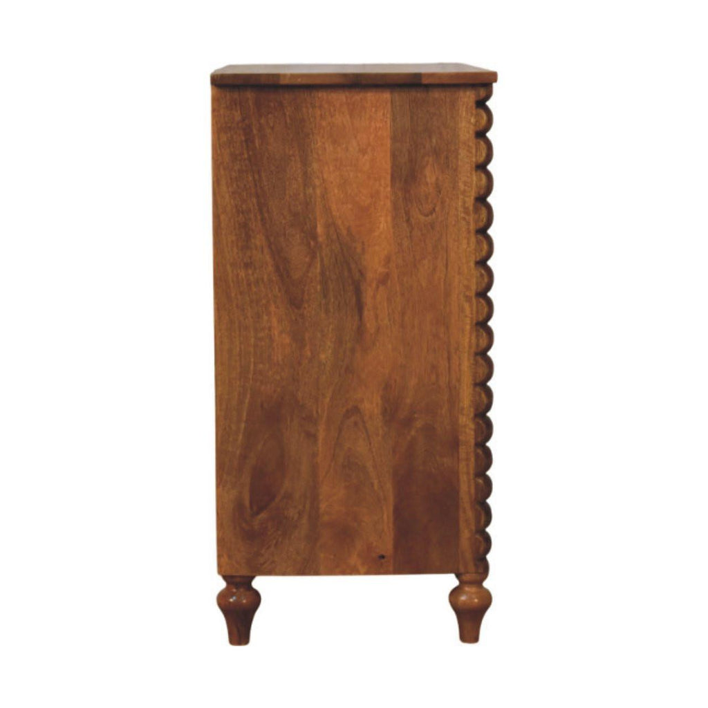 Artisan Furniture Solid Wood Spindle Chest - Classic Storage.
