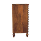 Artisan Furniture Solid Wood Spindle Chest - Classic Storage.