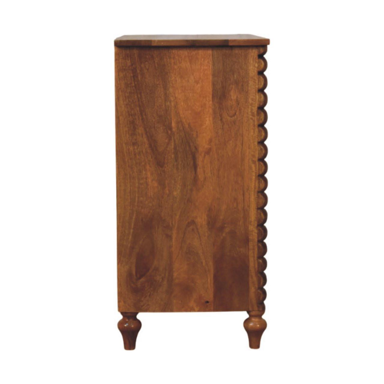 Artisan Furniture Solid Wood Spindle Chest - Classic Storage.