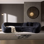 Modern Curved Sofa with Love Heart Design for Living Room.