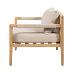 Acacia Wood Outdoor Leisure Chair - Comfortable Patio Seating.