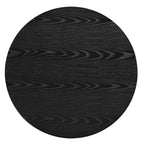 [Assembly Video] Mid-Century Coffee Table Set with Sliding Tambour Door, Round Fluted End Table With Storage, Golden Handle Tall & Low Side Table with Wooden Finish for Living Room, Set of Two, Black.