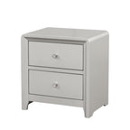 Champagne Finish Nightstand for Contemporary Bedrooms.