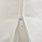 Zipper detail on cushion cover of U_STYLE sectional sofa, showcasing removable and washable chenille fabric for easy maintenance.