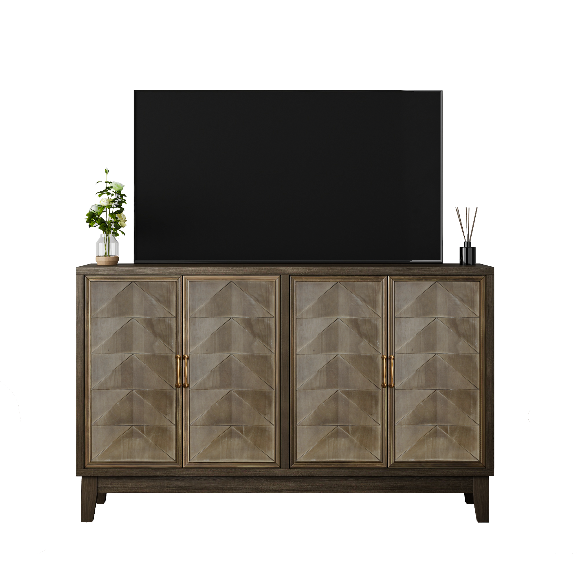 Retro Vintage Sideboard Cabinet with Adjustable Storage