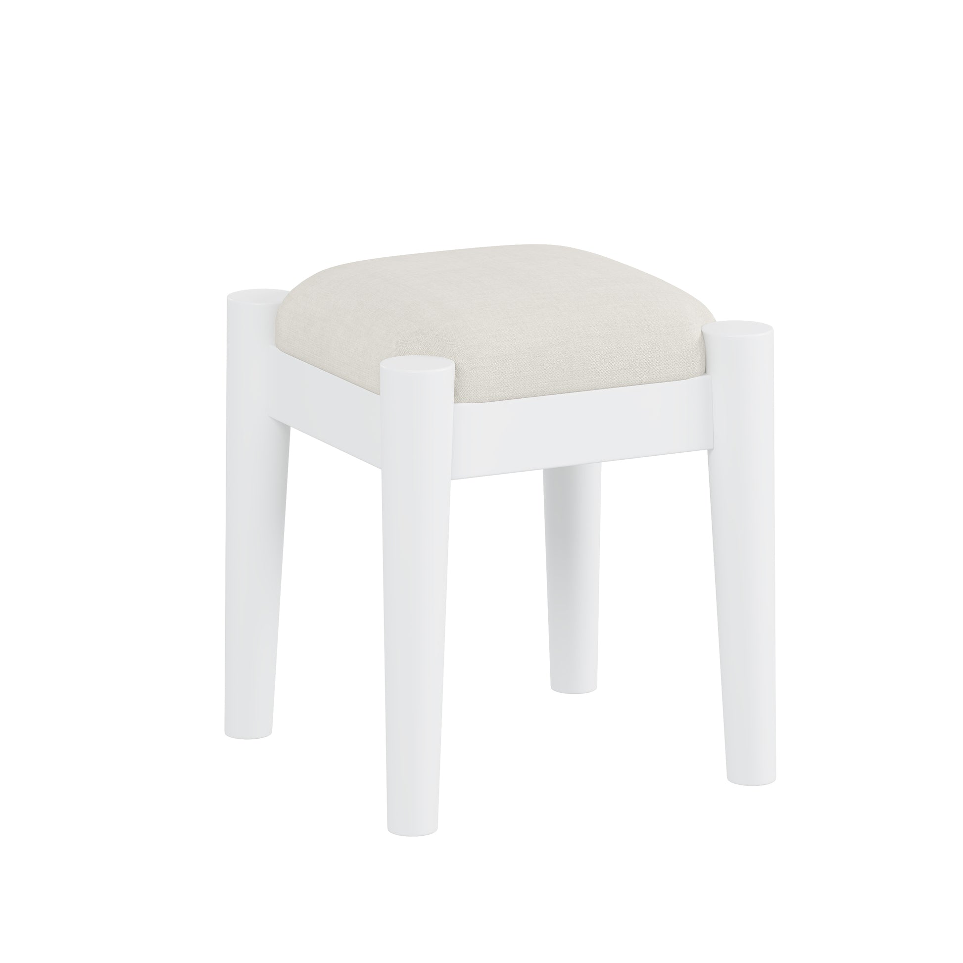 39' Retro Bohemian Style Wooden Makeup Vanity Set with Charging Plug&USB Port and Stool, Dressing Table with 3 Storage Drawers and 1 Rectangular Rattan Drawer, White