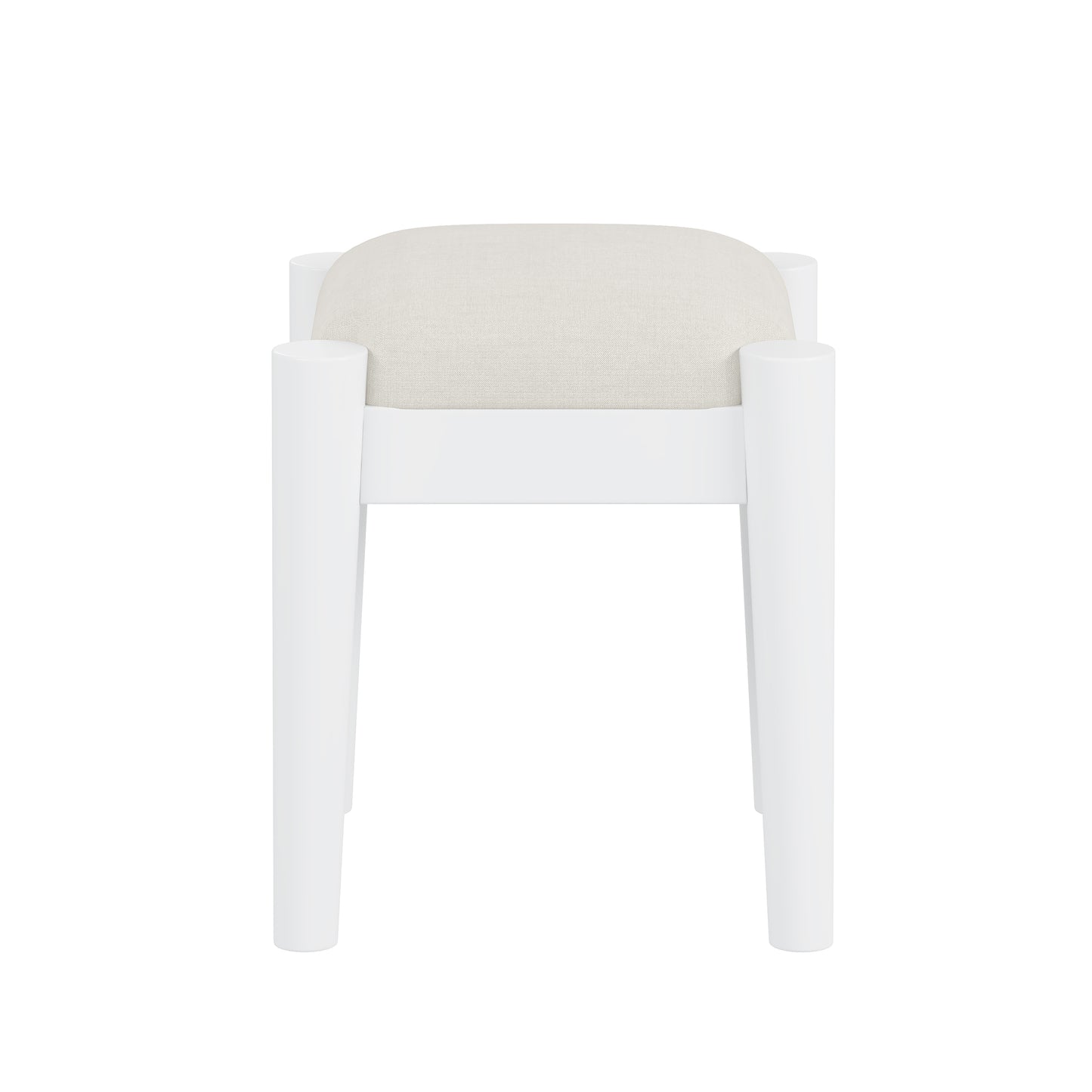 39' Retro Bohemian Style Wooden Makeup Vanity Set with Charging Plug&USB Port and Stool, Dressing Table with 3 Storage Drawers and 1 Rectangular Rattan Drawer, White