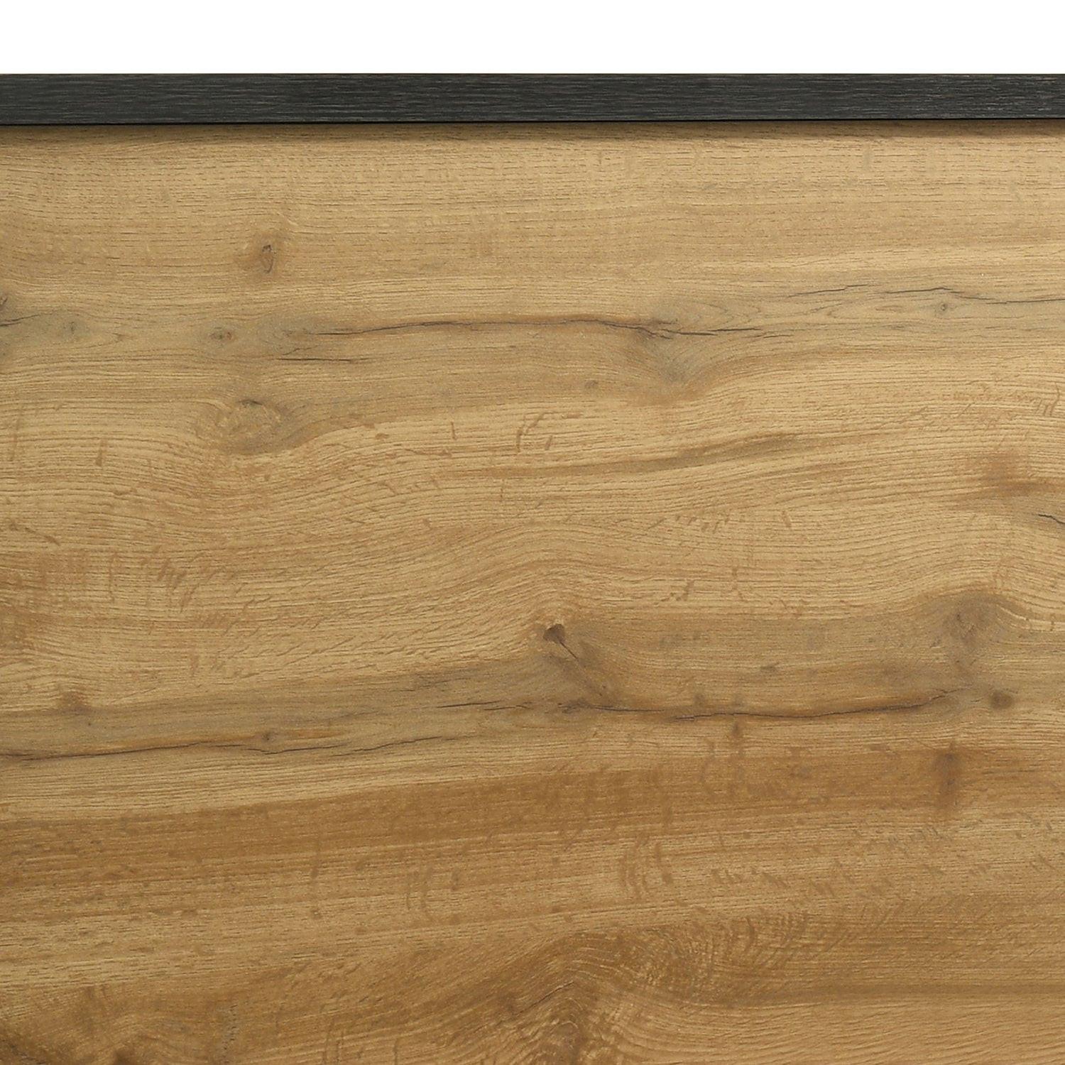 Georgina Natural Pine Mid-Century Queen Bedroom Set.