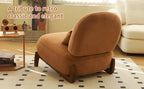 Accent Chair with Solid Wood Legs for Cozy Spaces.