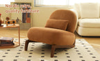 Accent Chair with Solid Wood Legs for Cozy Spaces.