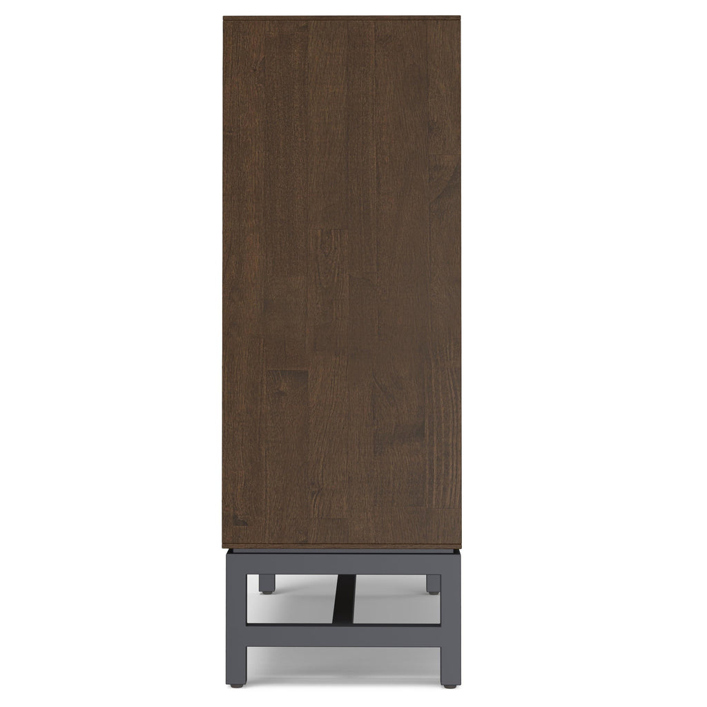 Walnut Brown Sideboard Cabinet - 2 Door Buffet for Storage.