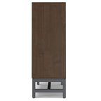 Walnut Brown Sideboard Cabinet - 2 Door Buffet for Storage.