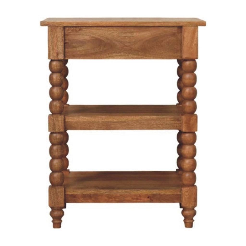 Barley Twist Side Table Crafted from Solid Mango Wood.