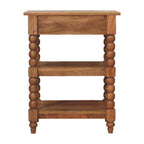 Barley Twist Side Table Crafted from Solid Mango Wood.