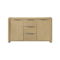 Morgan Natural Solid Wood Buffet with 3 Drawers and 2 Cabinets