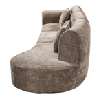 140' Modern Curved Sectional Sofa for Living Room.