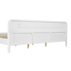 Pine Solid Wood King Size Bed - No Box Spring Needed.