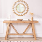 Farmhouse A-Frame Console Table - 58.5" Wide.