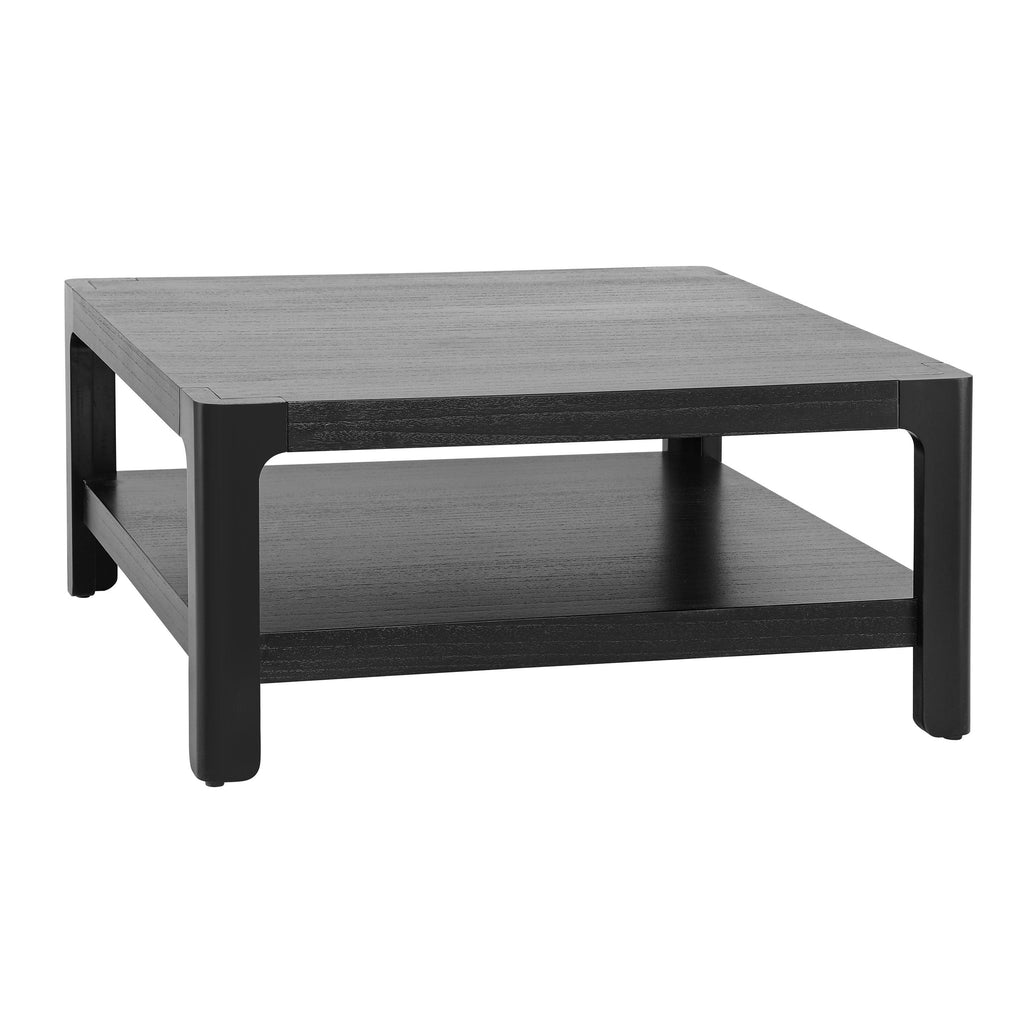 Farmhouse Coffee Table with Soft Rounded Profile.
