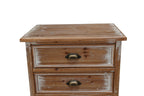 Rustic Wooden Storage Cabinet - Narrow Organizer with Drawers.