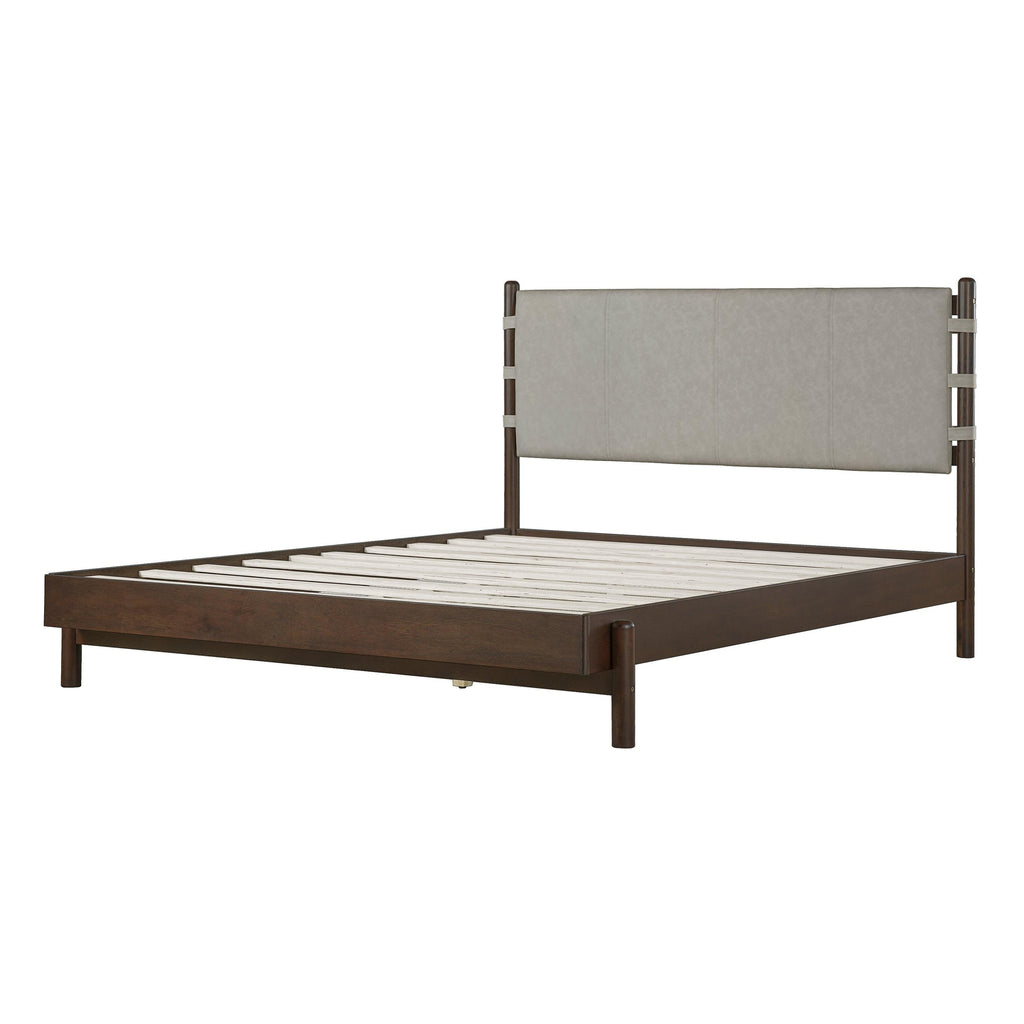 Queen Rubber Wood Bed Frame with Headboard.