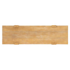 Rustic Wood Console Table with Outlet & Hidden Drawer.