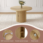 Black Woven Dining Chairs Set with Roman Column Table.