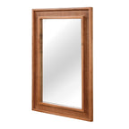 Rattan Solid Wood Frame Mirror for Home Decor.