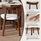 80-Inch Expandable Kitchen Island Dining Set with 4 Chairs.