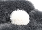 Dark Gray Contemporary Accent Swivel Chair with Pillow.