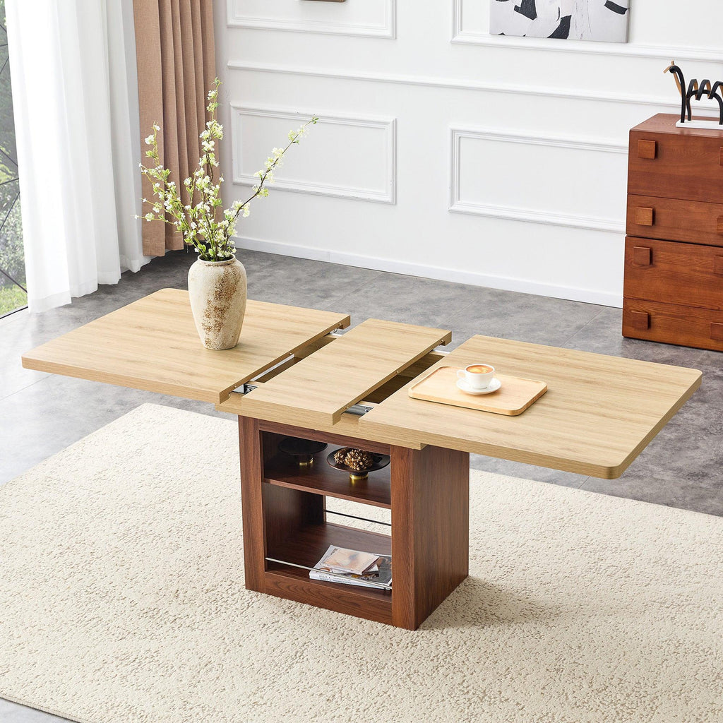Expandable Dining Table with Storage - 59 to 71 inches.