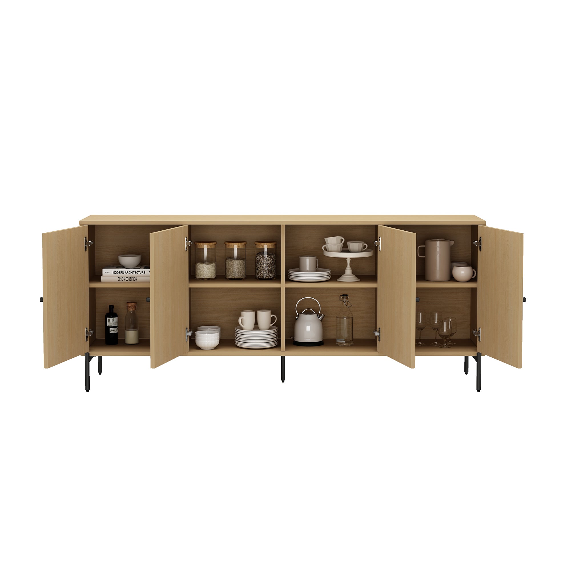 Magnolia 71' Sideboard in Light Oak