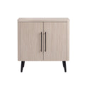 Jodie 31' Fluted Accent Cabinet in Whitewashed Oak
