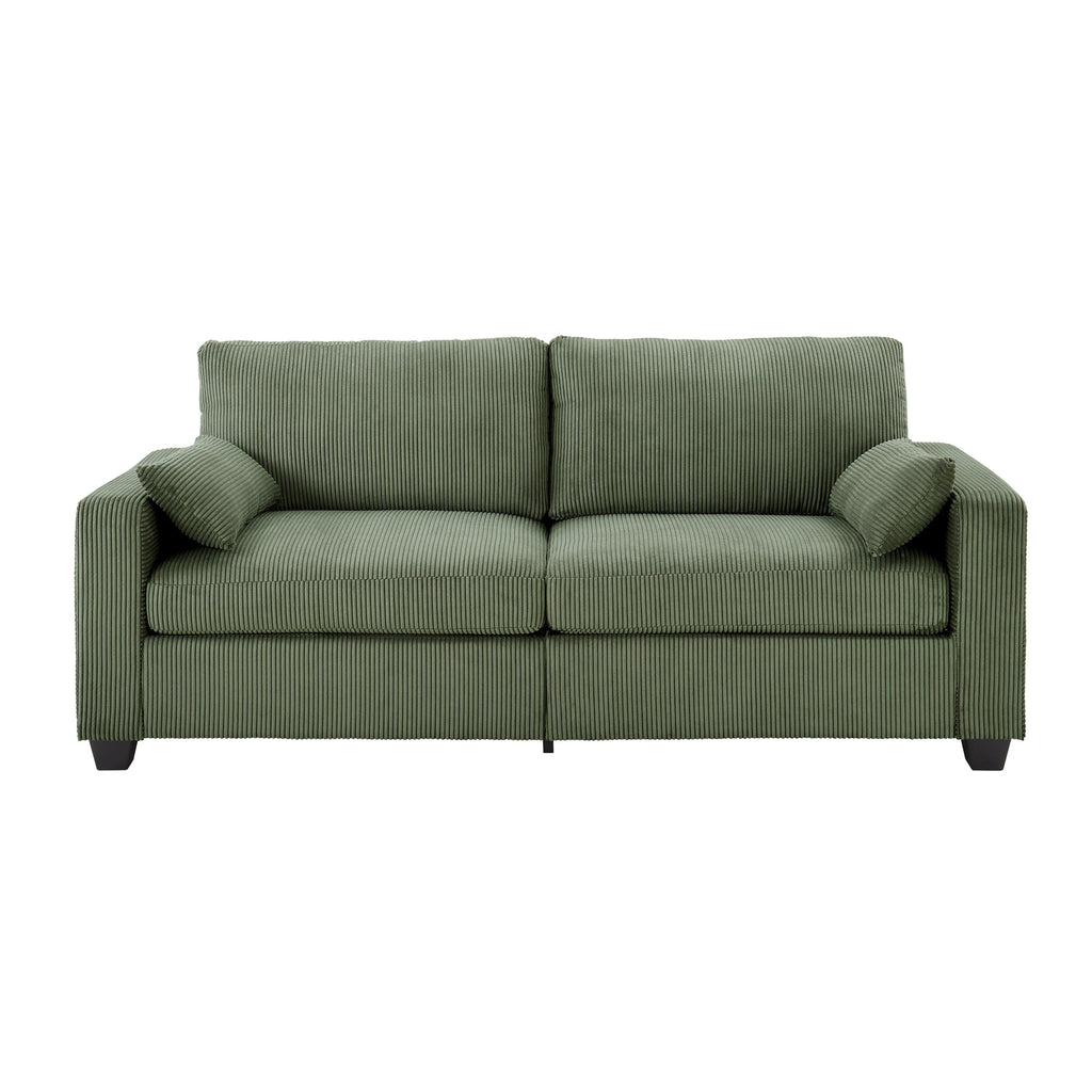 Modern Loveseat Sofa for Small Space - Removable Cover & Spring Cushions.