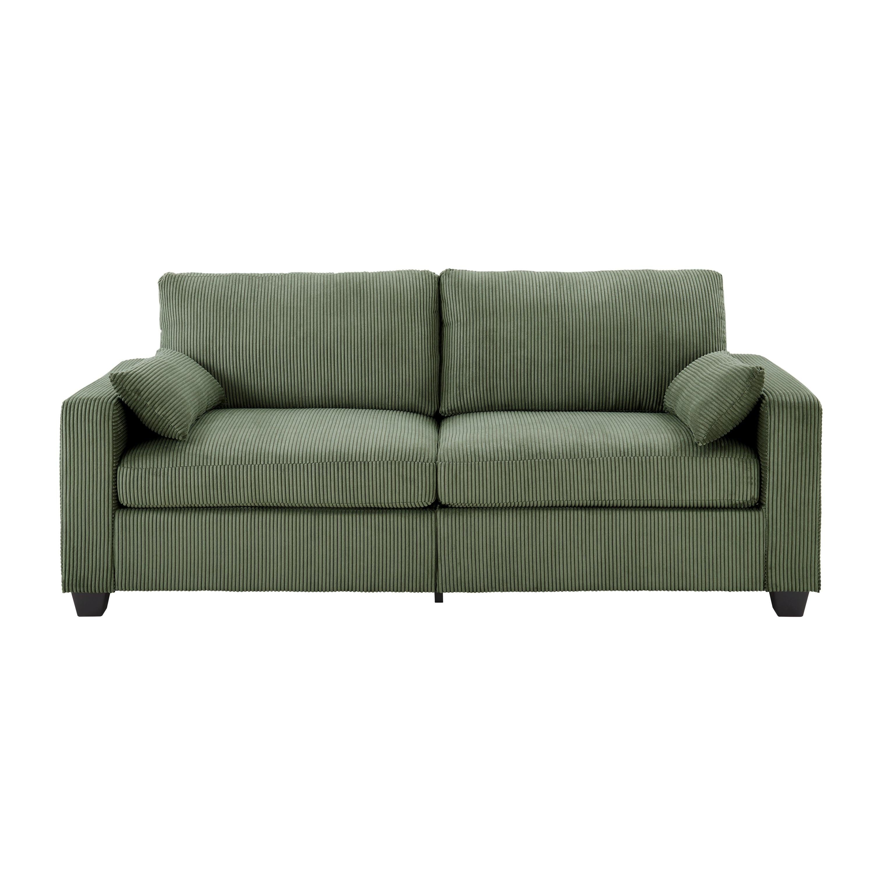 Modern Loveseat Sofa for Small Space - Removable Cover & Spring Cushions.