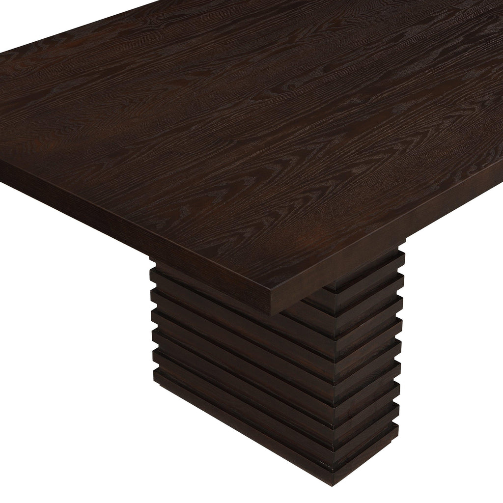 Espresso 95-Inch Dining Table for 8.
