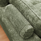 107'' Modern L-shaped Sectional Sofa with Ottomans.