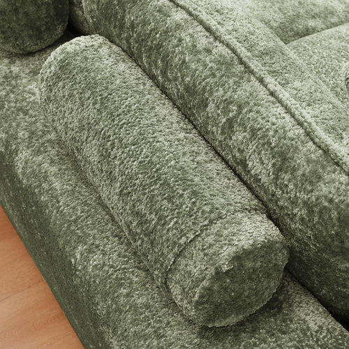 107'' Modern Boucle Sectional Sofa with Reversible Chaise.