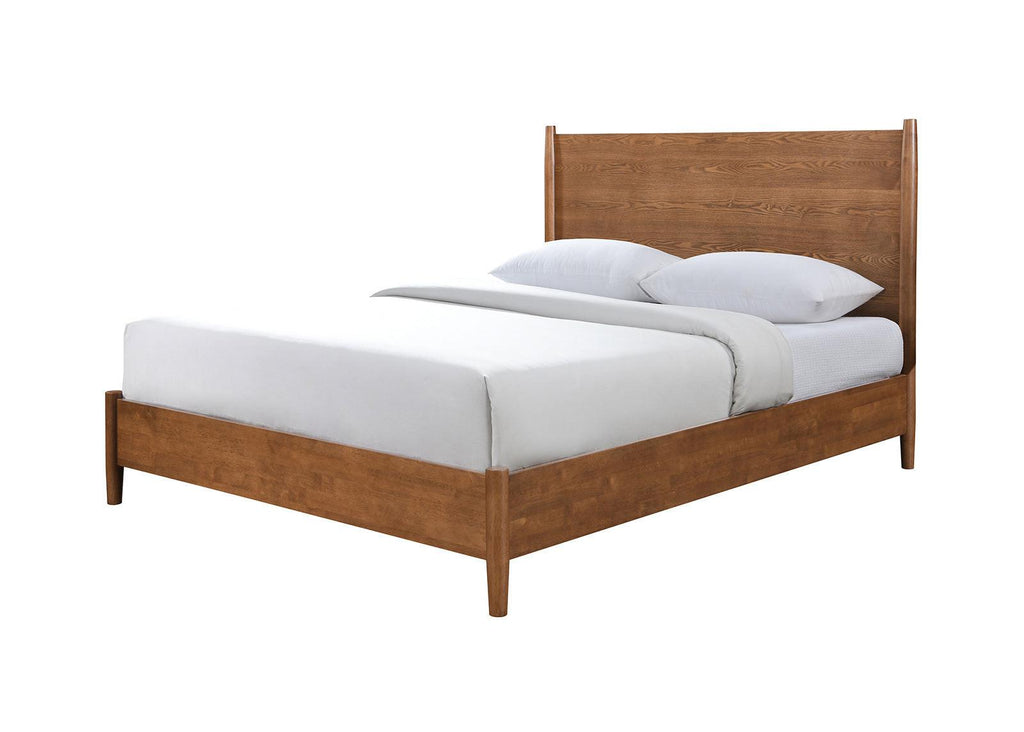 Walnut Bedroom Set with Nightstands - Mid-Century Modern Style.