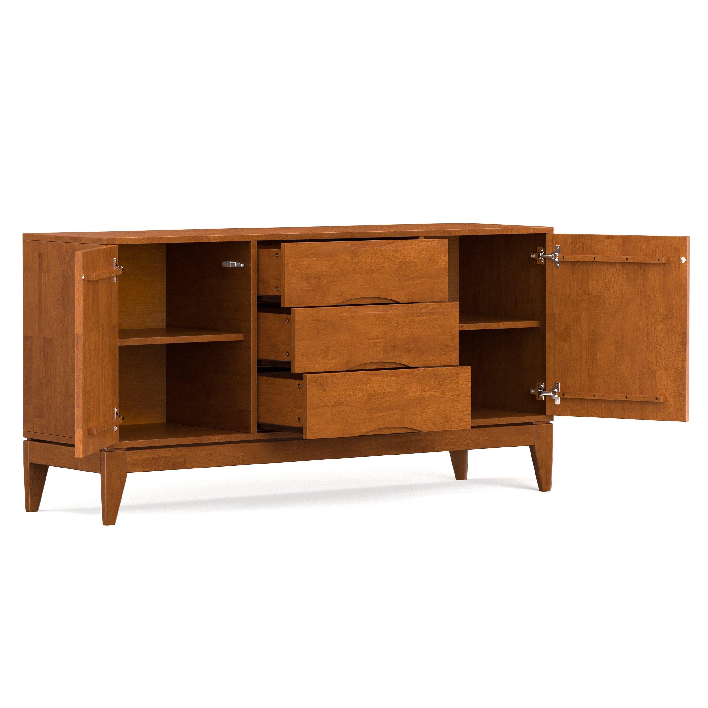 Harper Rubber Wood Sideboard Buffet for Storage.