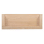 TREXM 4-Piece Dining Table Set for 3, Retro Kitchen Table and Chairs Set with 3 Storage Drawers, Ideal for Small Spaces (Natural)