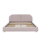 Queen Size Upholstered Bed Frame - Modern Minimalist Design.