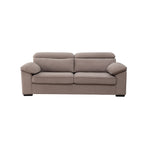 Mid-Century Modern Gray Polyester 2-Seater Queen Sleeper Sofa