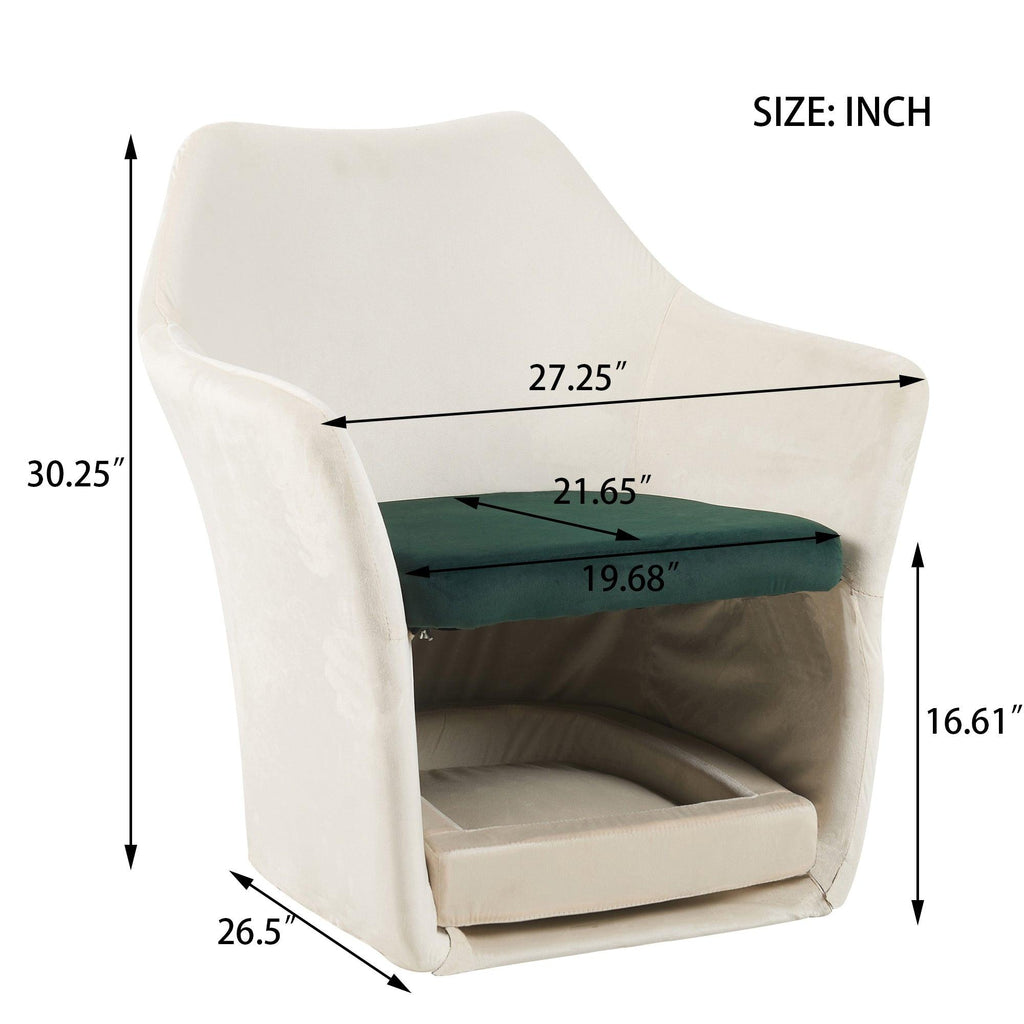 Pet Friendly Mid Century Modern Accent Chair - Groovy Boardz.