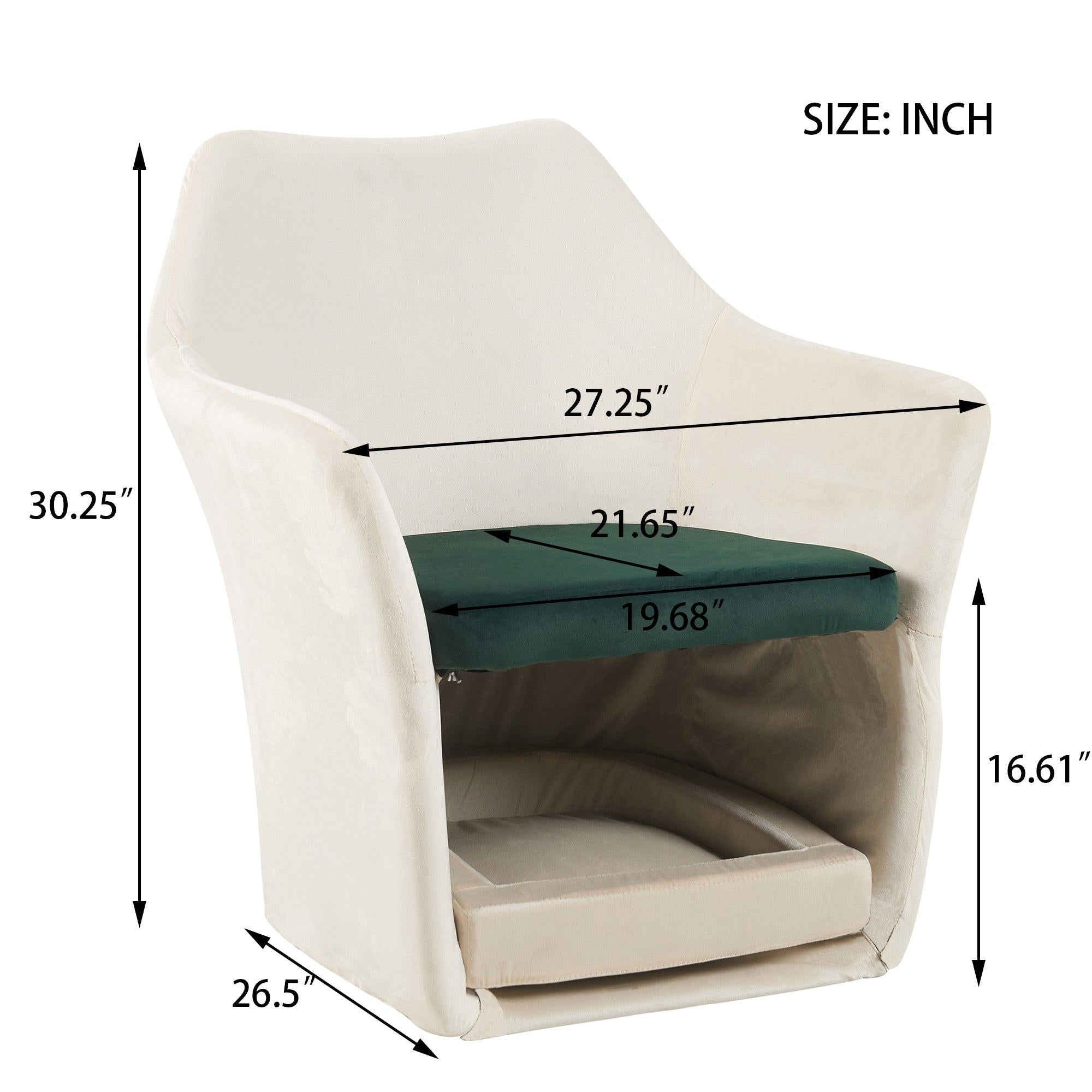 Pet Friendly Mid Century Modern Accent Chair - Groovy Boardz.