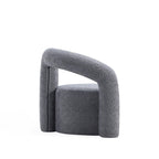 Darian Boucle Lounge Chair in Gray.