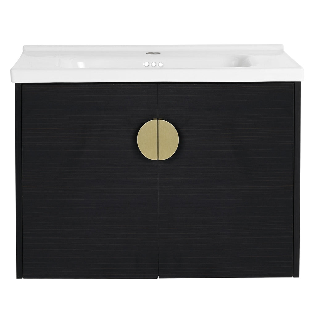 40 Inch Soft Close Doors Bathroom Vanity With Sink, and A Small Storage Shelves(BVC06328BCT-BVC07412LTK) - Groovy Boardz