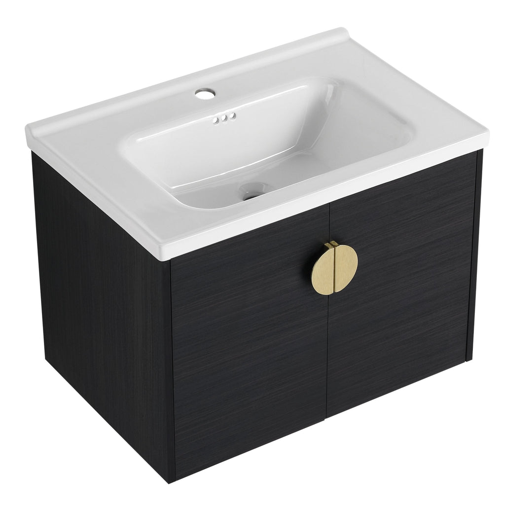 40 Inch Soft Close Doors Bathroom Vanity With Sink, and A Small Storage Shelves(BVC06328BCT-BVC07412LTK) - Groovy Boardz